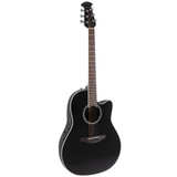 Ovation Celebrity Standard Mid-Depth Acoustic-Electric Guitar - Black & Case - Image 1