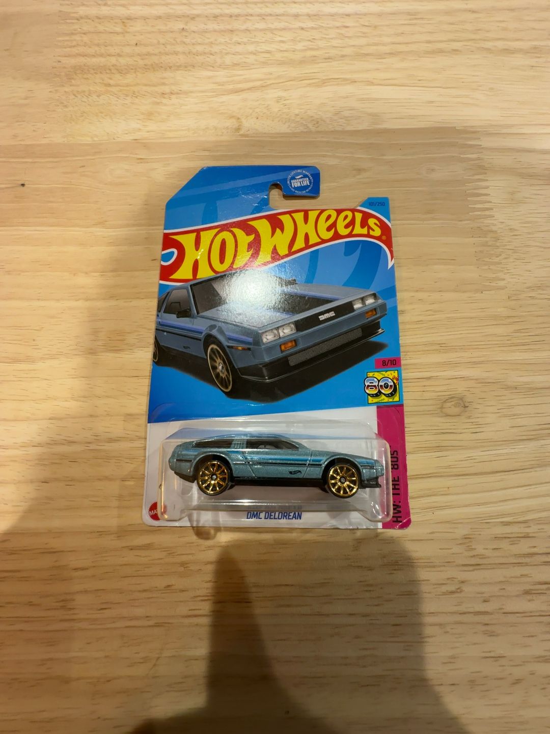 Hot Wheels DMC Delorean Blue Die-Cast Car