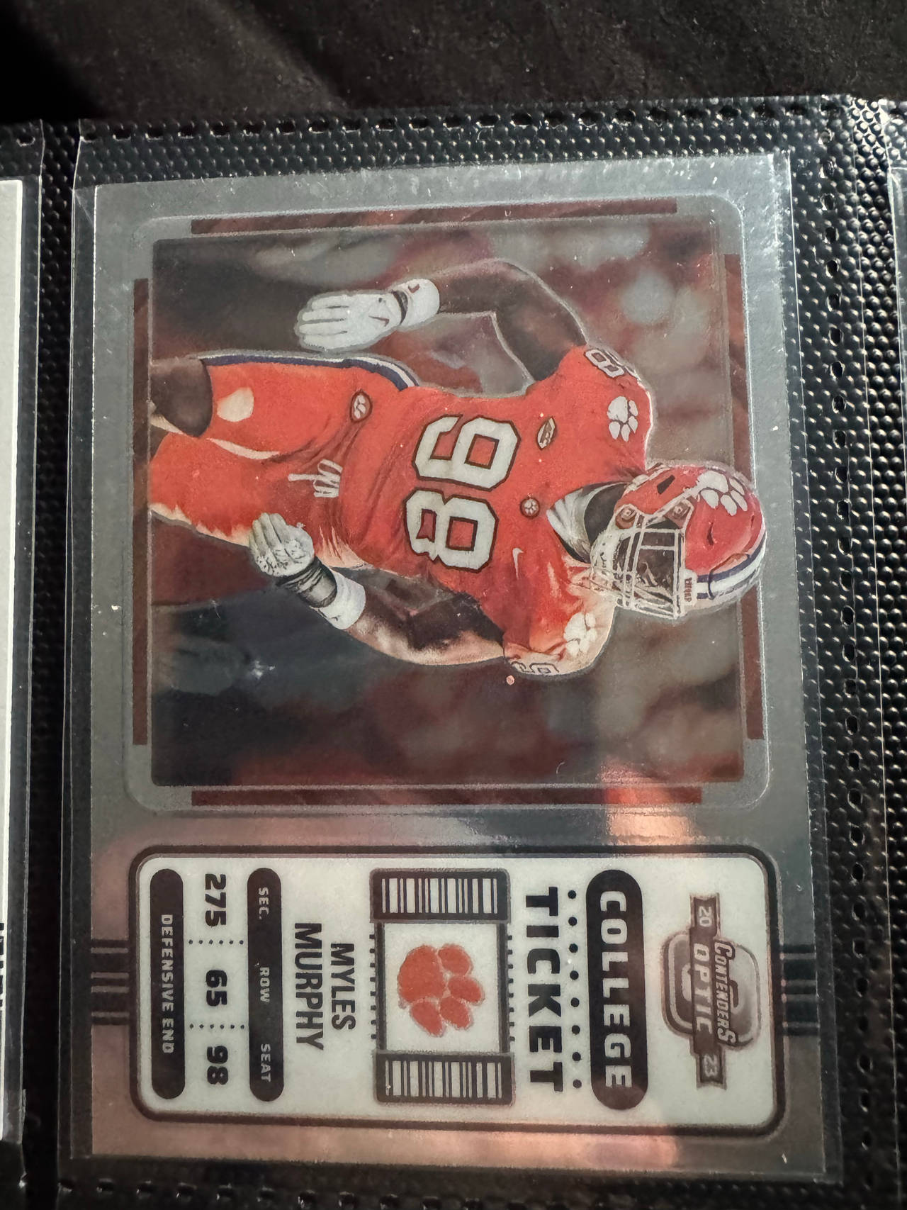 2022 Panini Contenders Optic College Ticket Myles Murphy