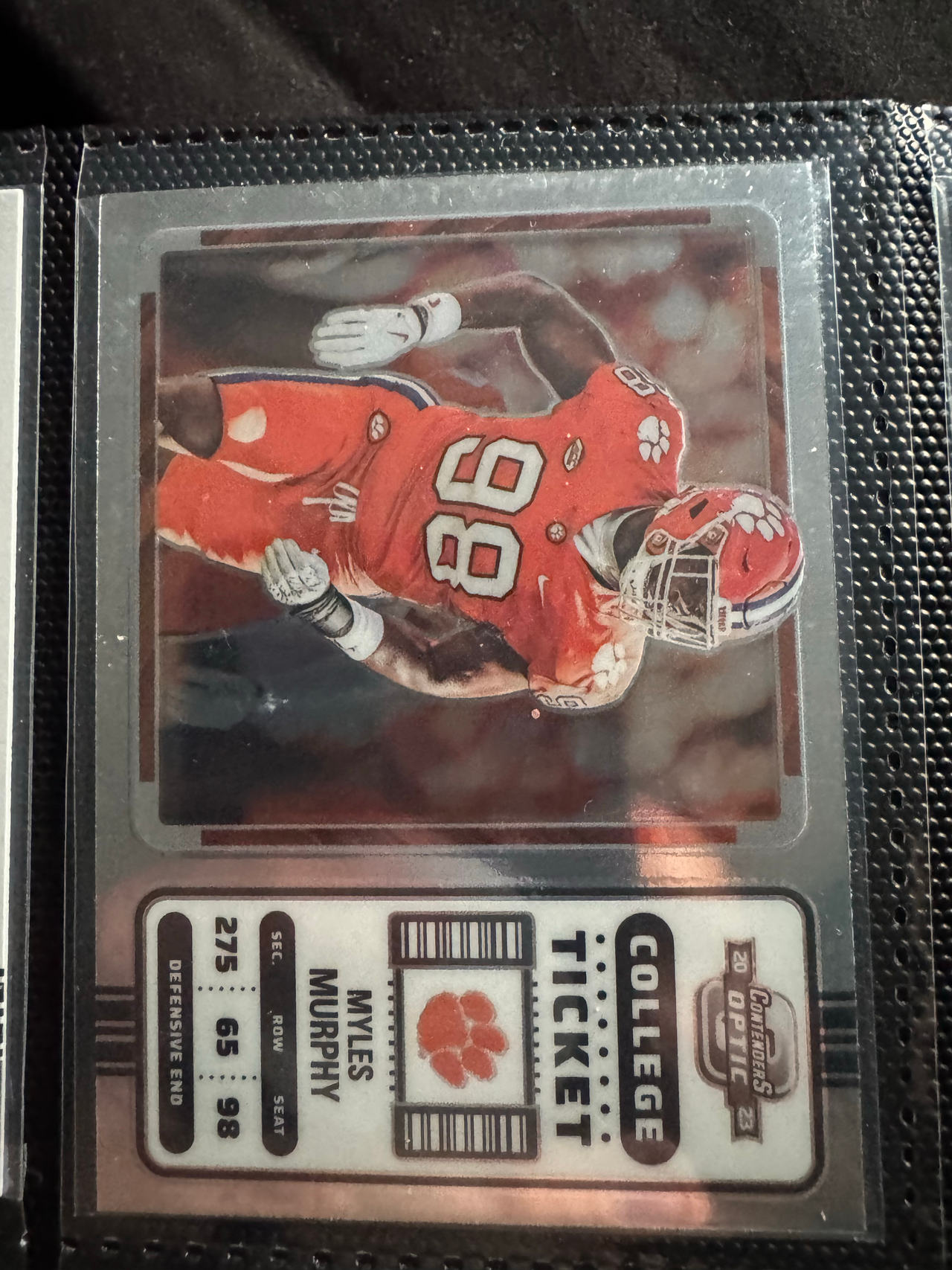 2022 Panini Contenders Optic College Ticket Myles Murphy