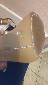 Vince Camuto Gold Metallic Slingback Heels - Image 3