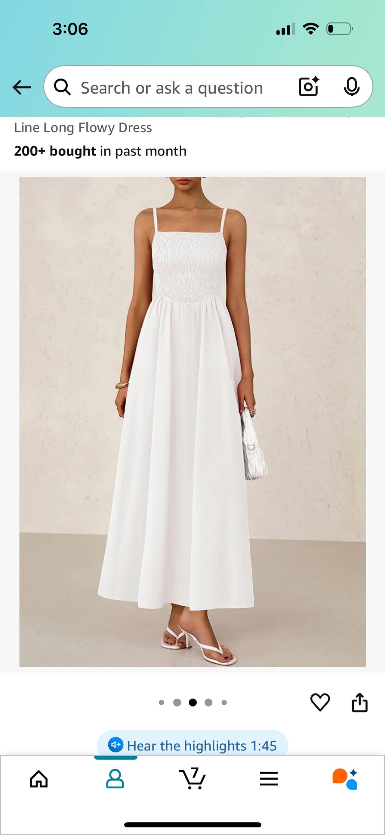 White Long Flowy Dress