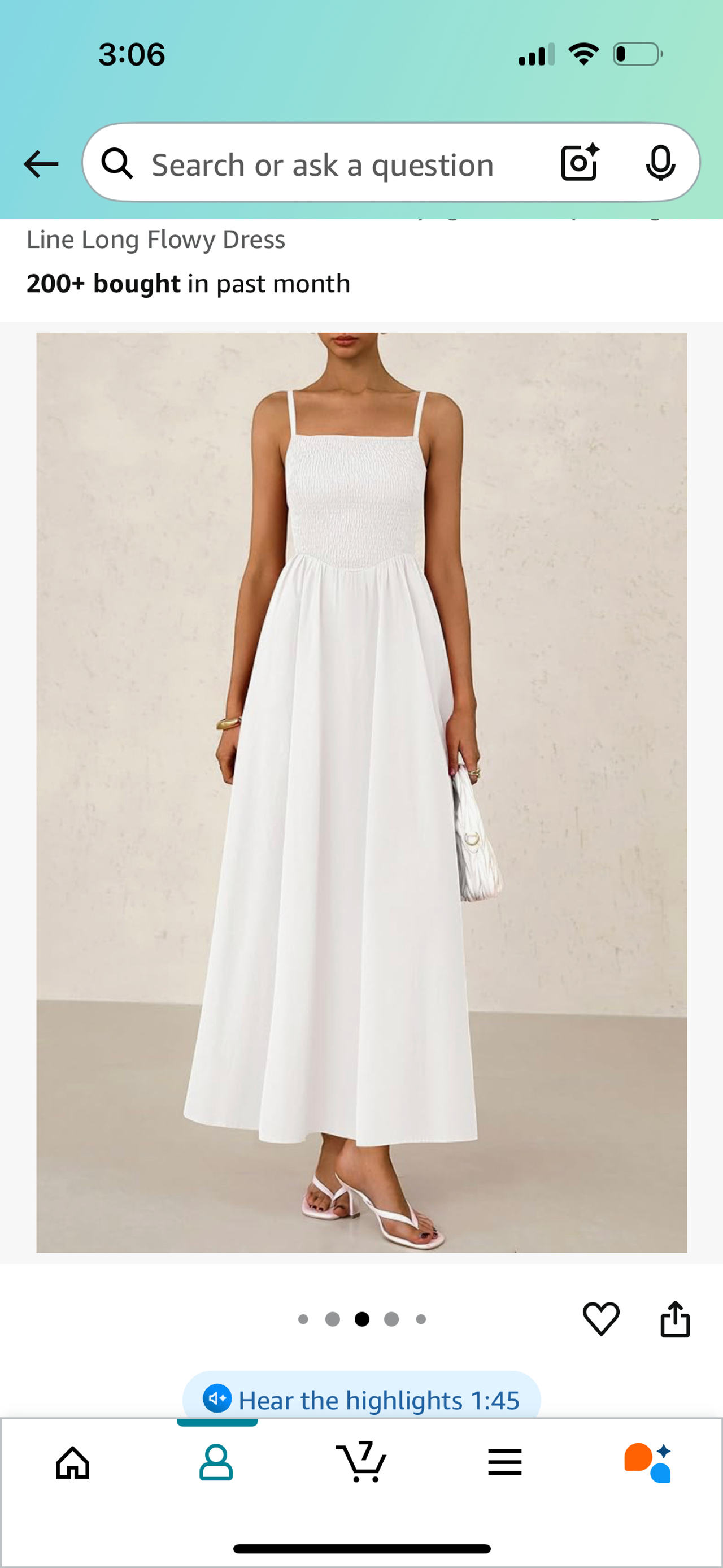 White Long Flowy Dress