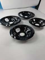 OEM GE Black Porcelain Drip Pan Set FAST SHIPPING! - Image 3