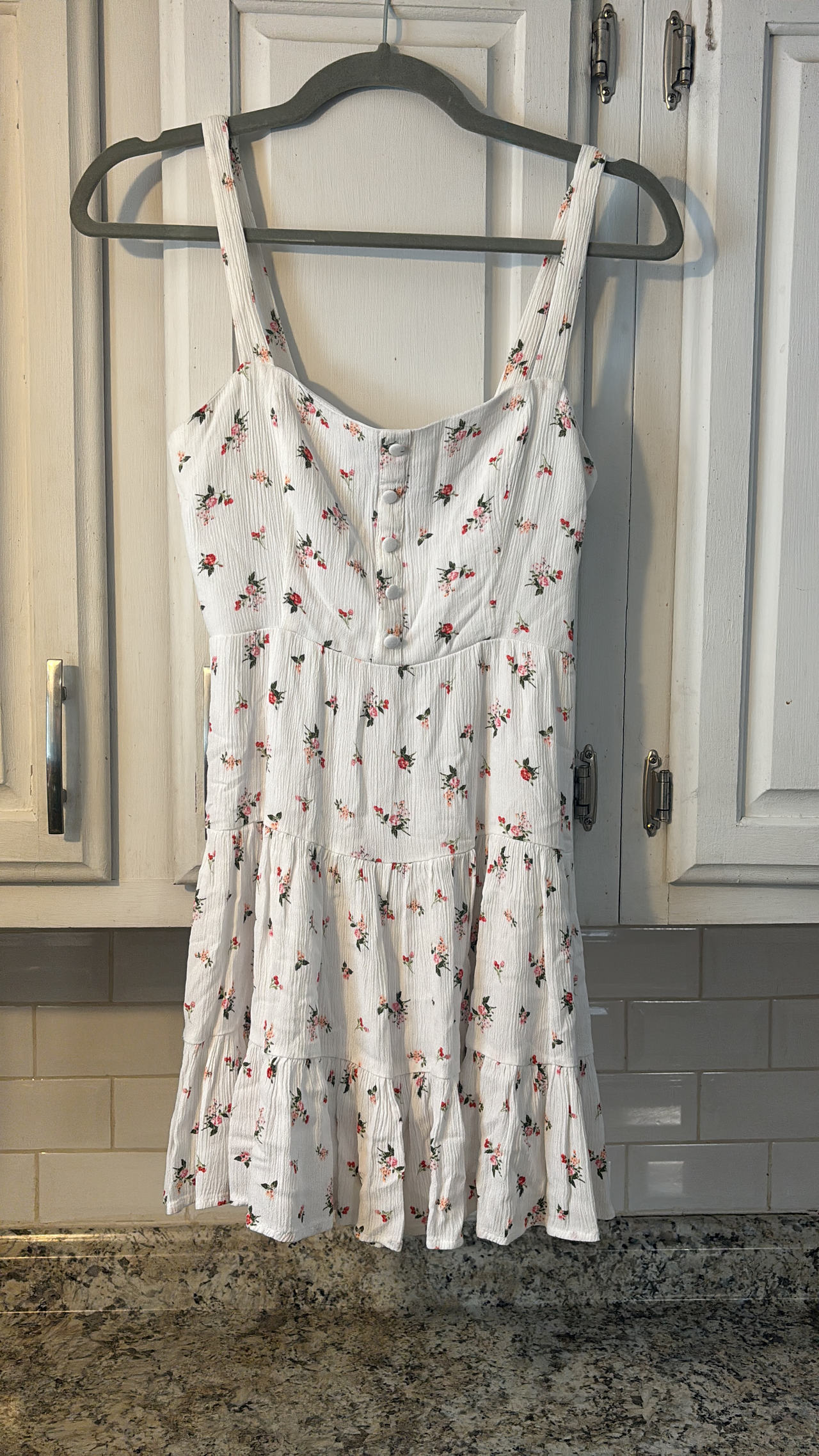 Forever 21 Floral Tiered Mini Dress