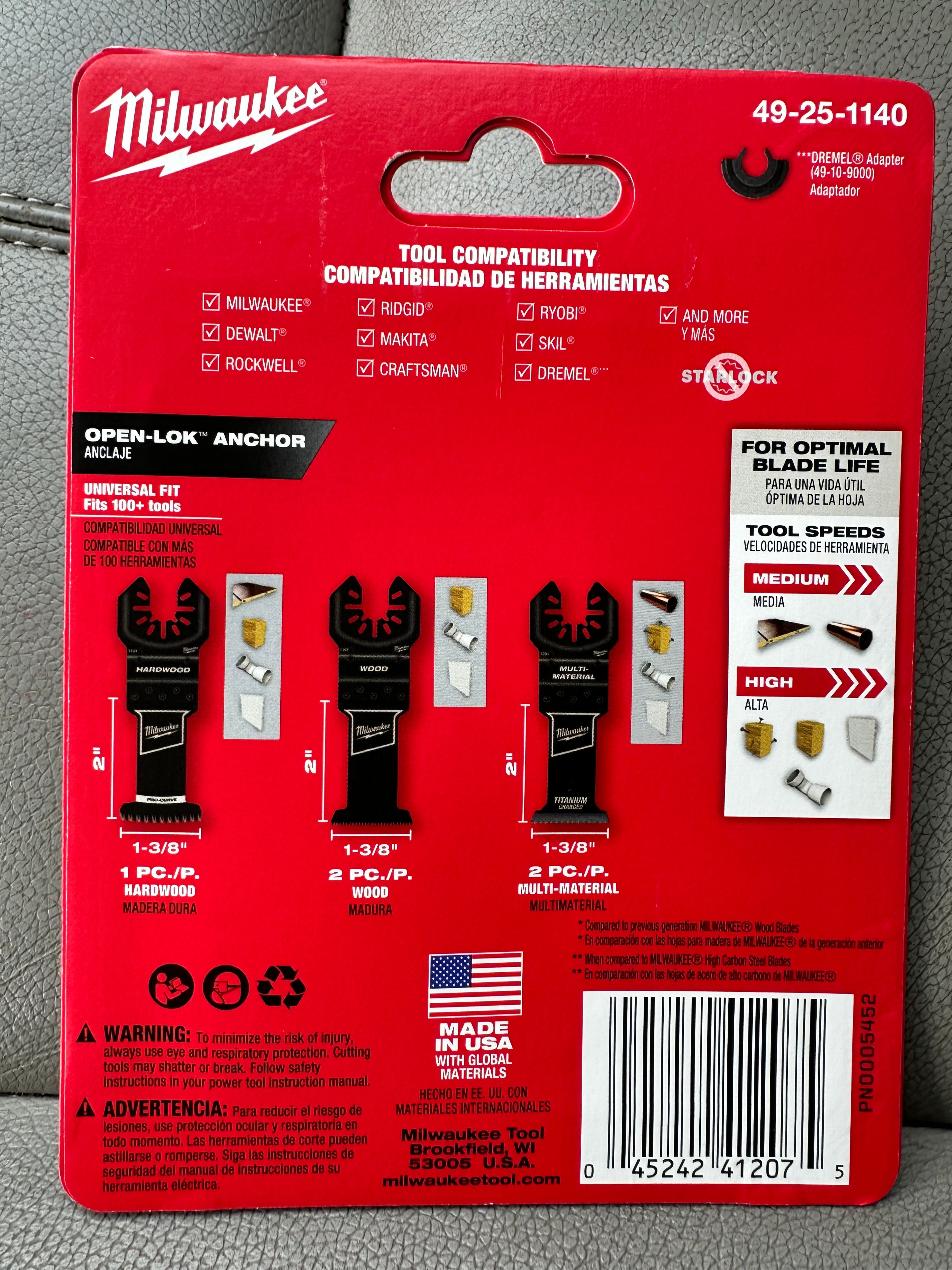 Milwaukee 49-25-1563 Nitrus Carbide Oscillating Blade 3-Pack - Image 2