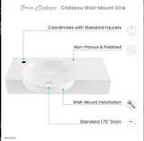 Modern Wall-Mounted Floating Bathroom Sink - Image 4