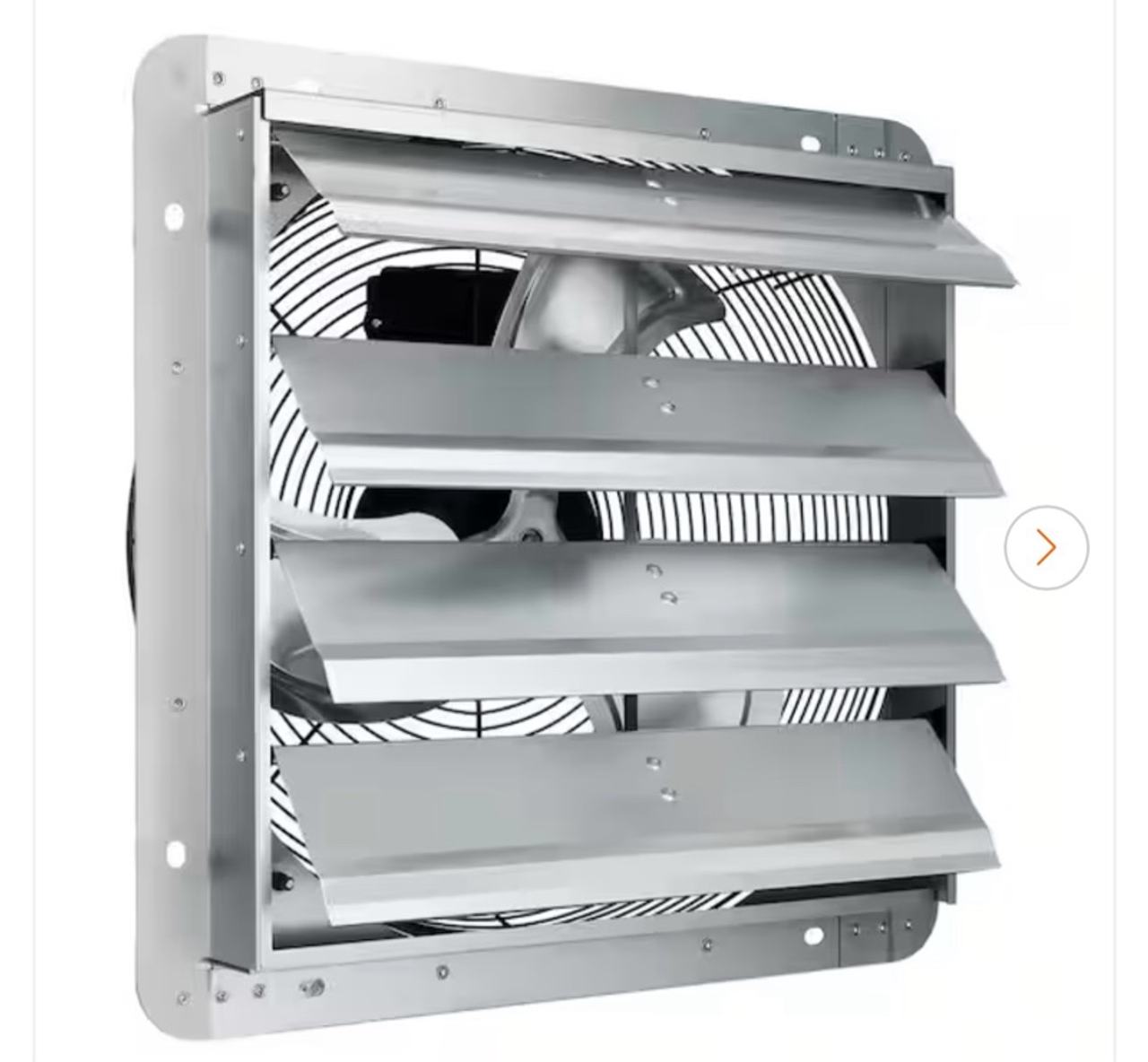 VEVOR 16-in Shutter Exhaust Fan Black