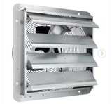 VEVOR 16-in Shutter Exhaust Fan Black - Image 1
