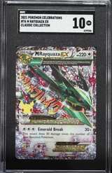 2021 Pokemon Celebrations Classic Collection M Rayquaza EX #76/108 SGC 10 - Image 1