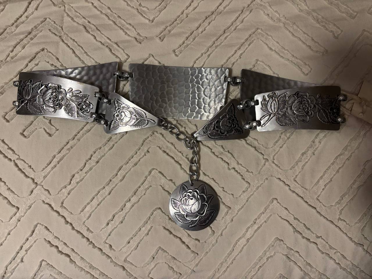 Vintage 1950’s Hammered Aluminum Belt
