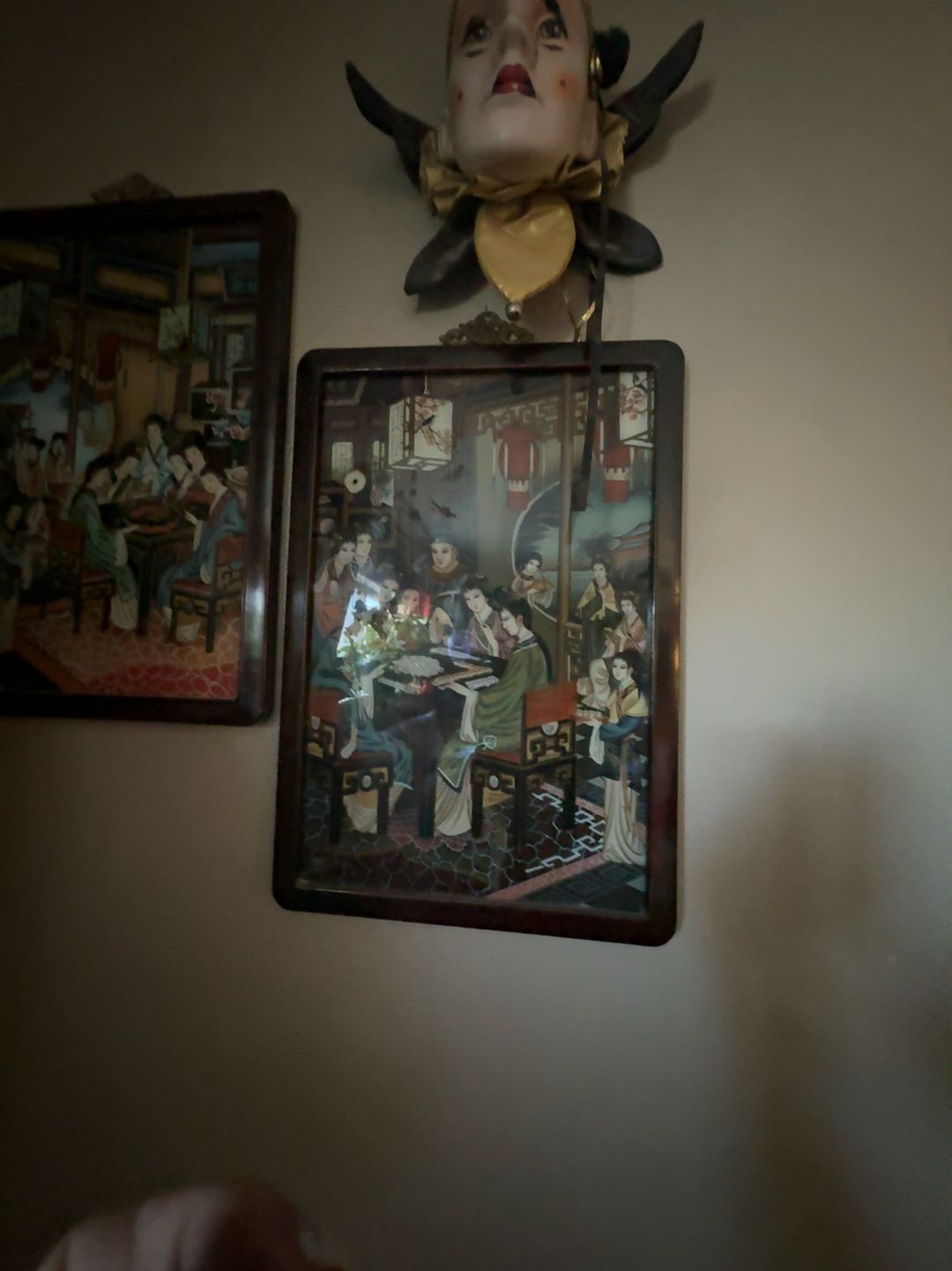 Antique Chinese Reverse Glass Painting