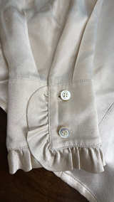 Escada Silk Ruffle Front Blouse size 44 - Image 2
