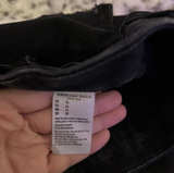 American Eagle High-Waisted Distressed Black Denim Shorts - Image 4