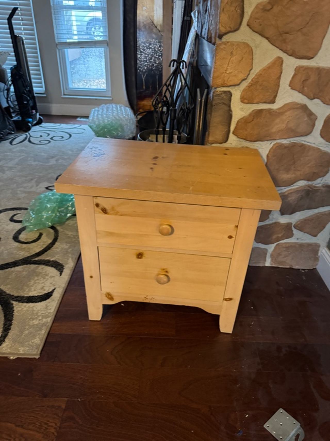 Broyhill Premier Pine Nightstand Two-Drawer