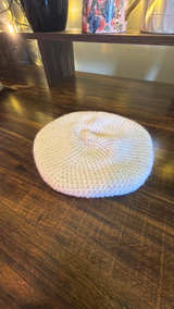 Crochet Knit Beret Hat - Image 1