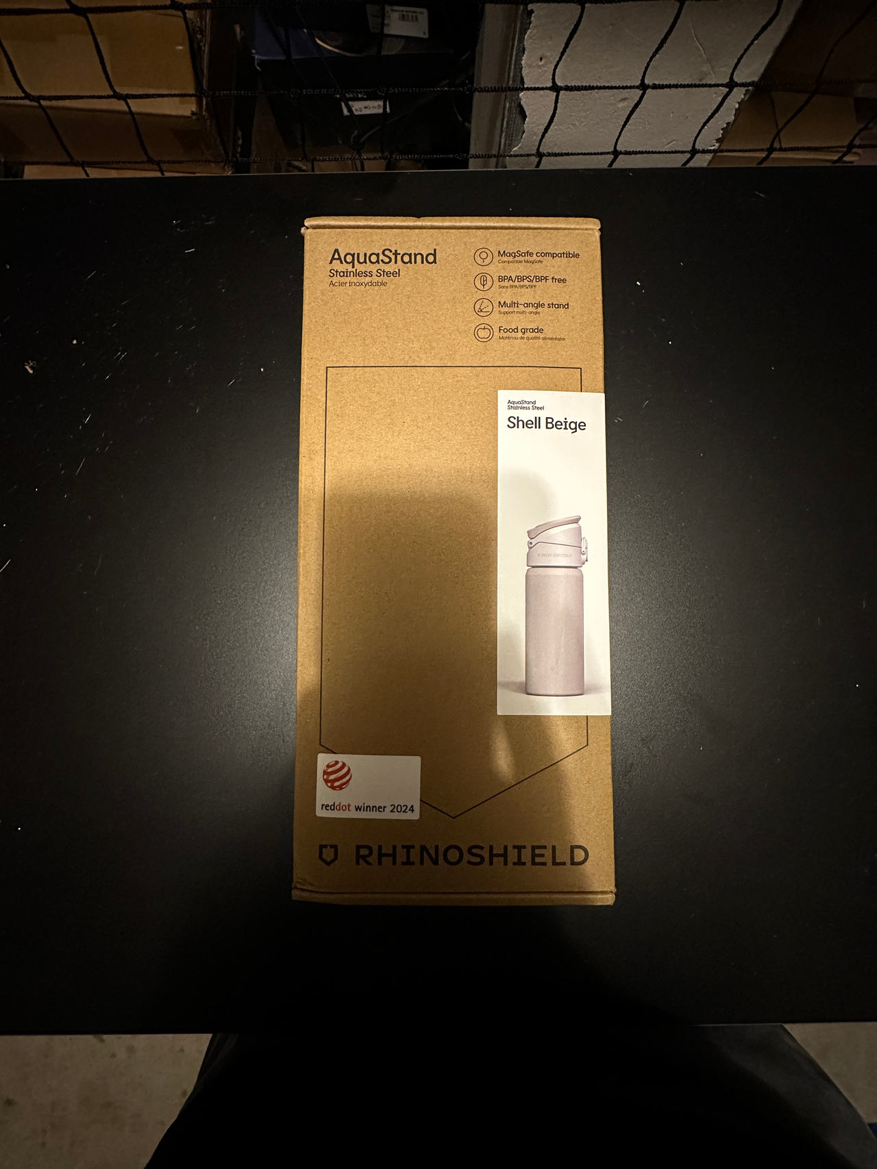 RHINOSHIELD AquaStand Stainless Steel Magnetic Bottle