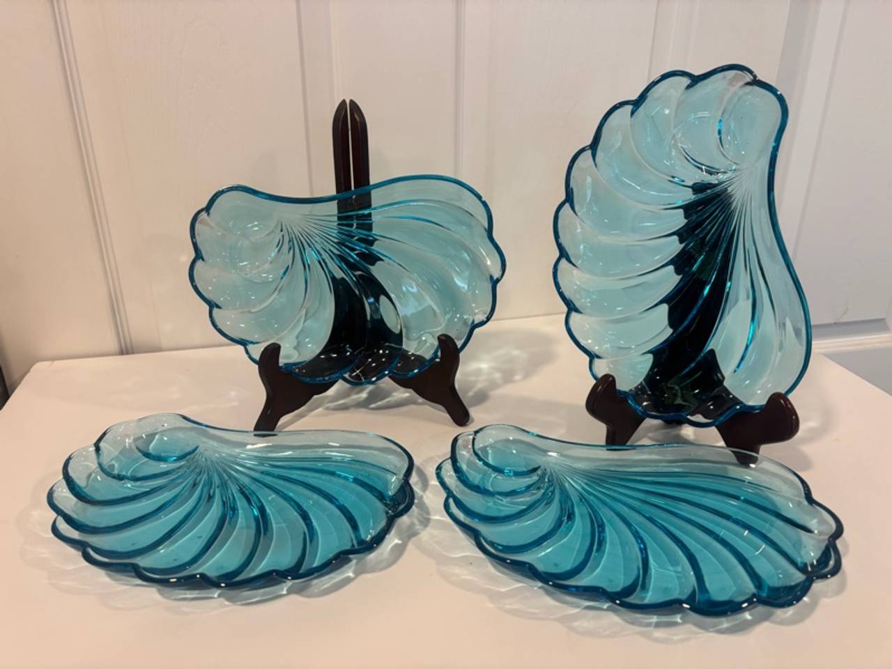 Hazel Atlas Capri Blue Snack Plate