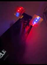 Penny Skateboards 22" Plastic Cruiser Skateboard Black with LED light- up wheels - Image 2