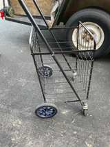 Adjustable/foldable Steel Rolling Cart Black - Image 7