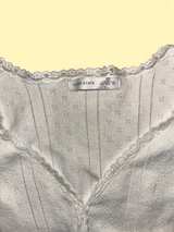 Altar'd State Pointelle Lace Trim Cropped Top - Image 3
