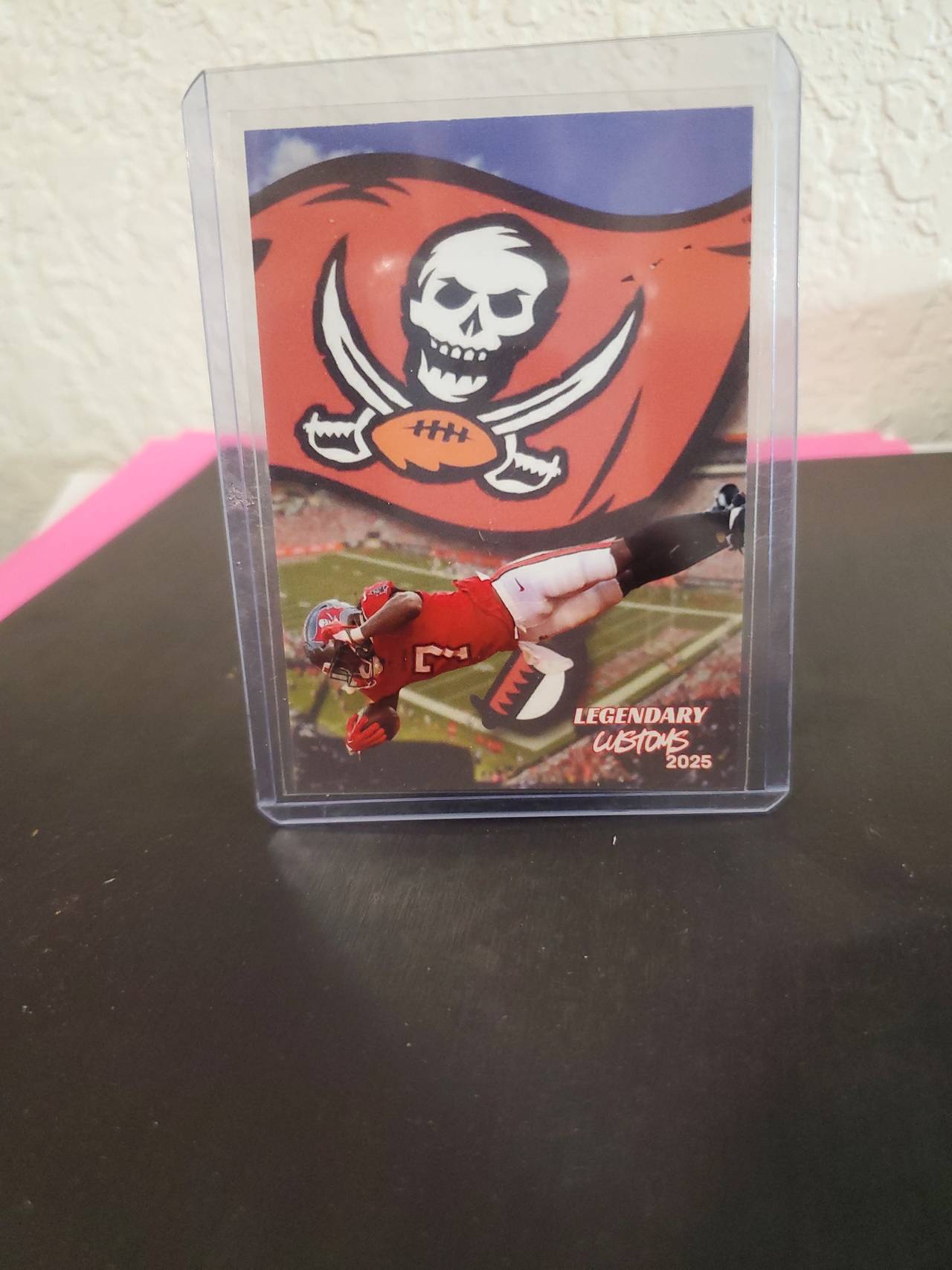 Bucky Irving Tampa Bay Buccaneers Custom Art Trading Card
