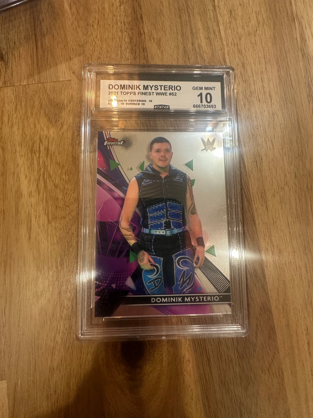 2021 Topps Finest WWE Dominik Mysterio #52 CCG 10