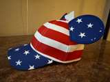 Disney Mickey Mouse Americana Stars and Stripes Ear Baseball Cap - Image 3