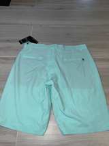 Travis Mathew Sand Harbor Golf Shorts Heathered Turquoise 32 - Image 3