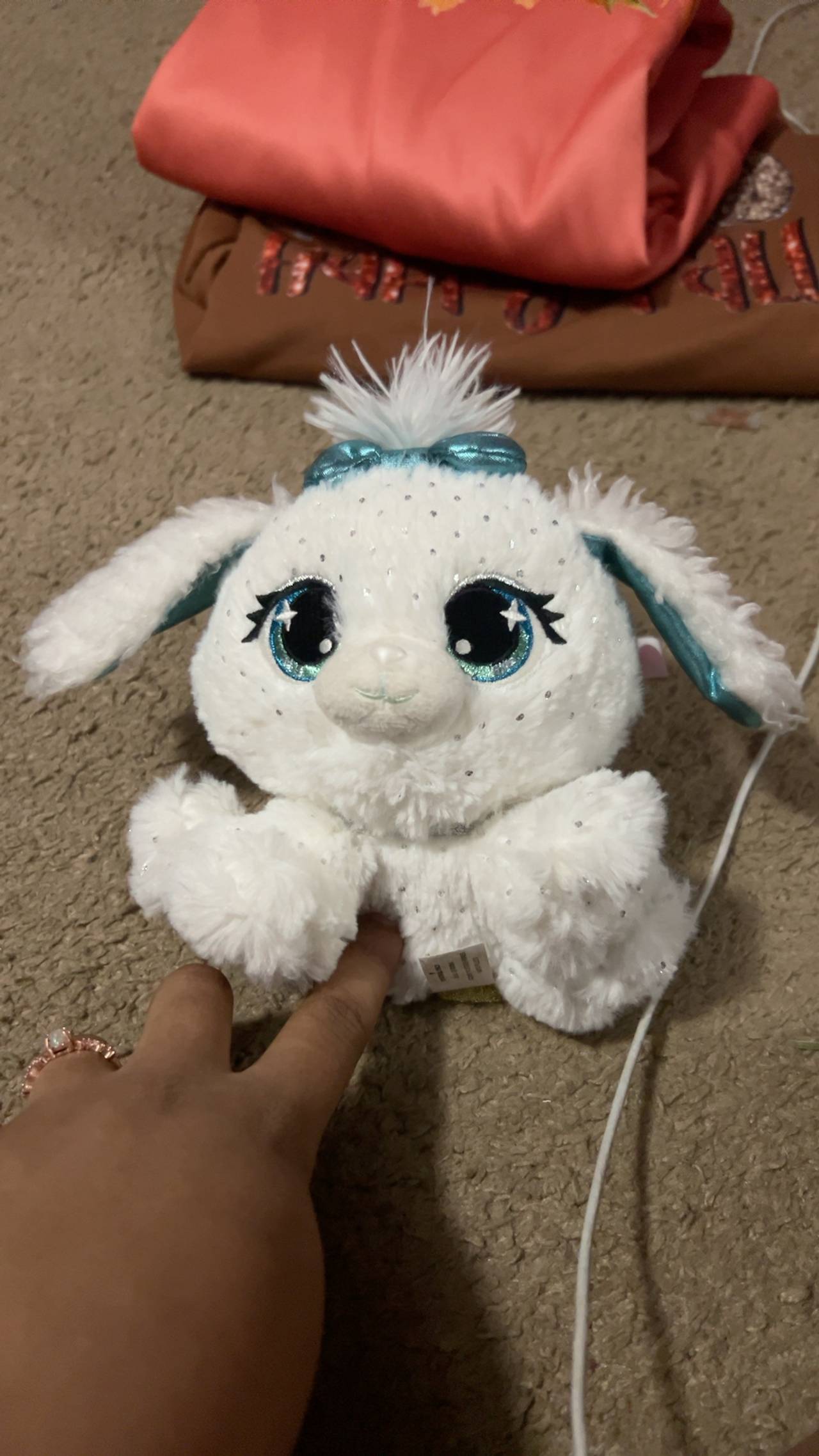 GUND P.Lushes Bianca Blings Puppy Plush 6" White