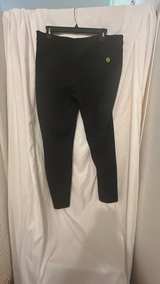Michael Kors Black Stretch Pants with Gold Button - Image 4