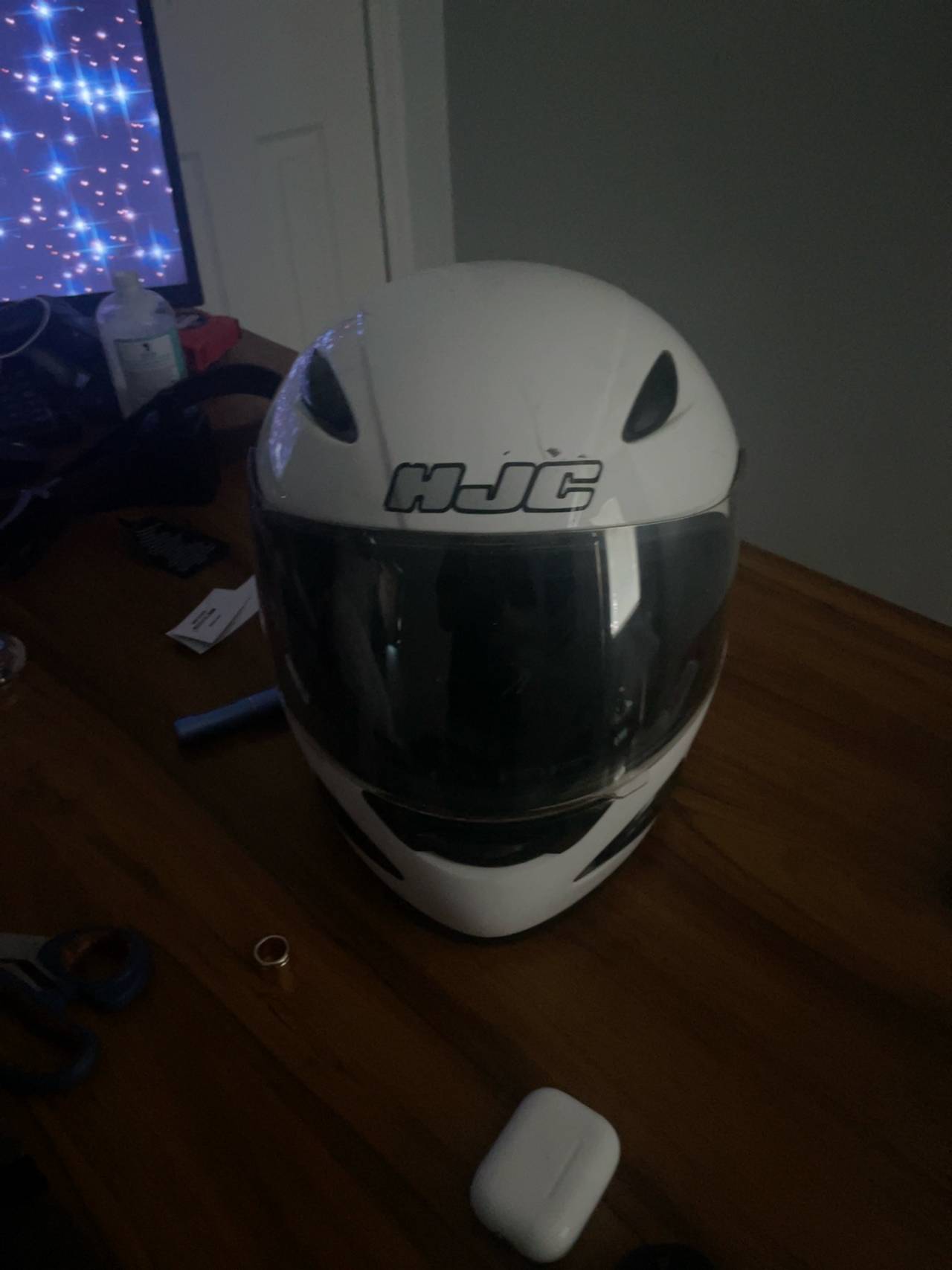 HJC CL-14Y White Full-Face Motorcycle Helmet