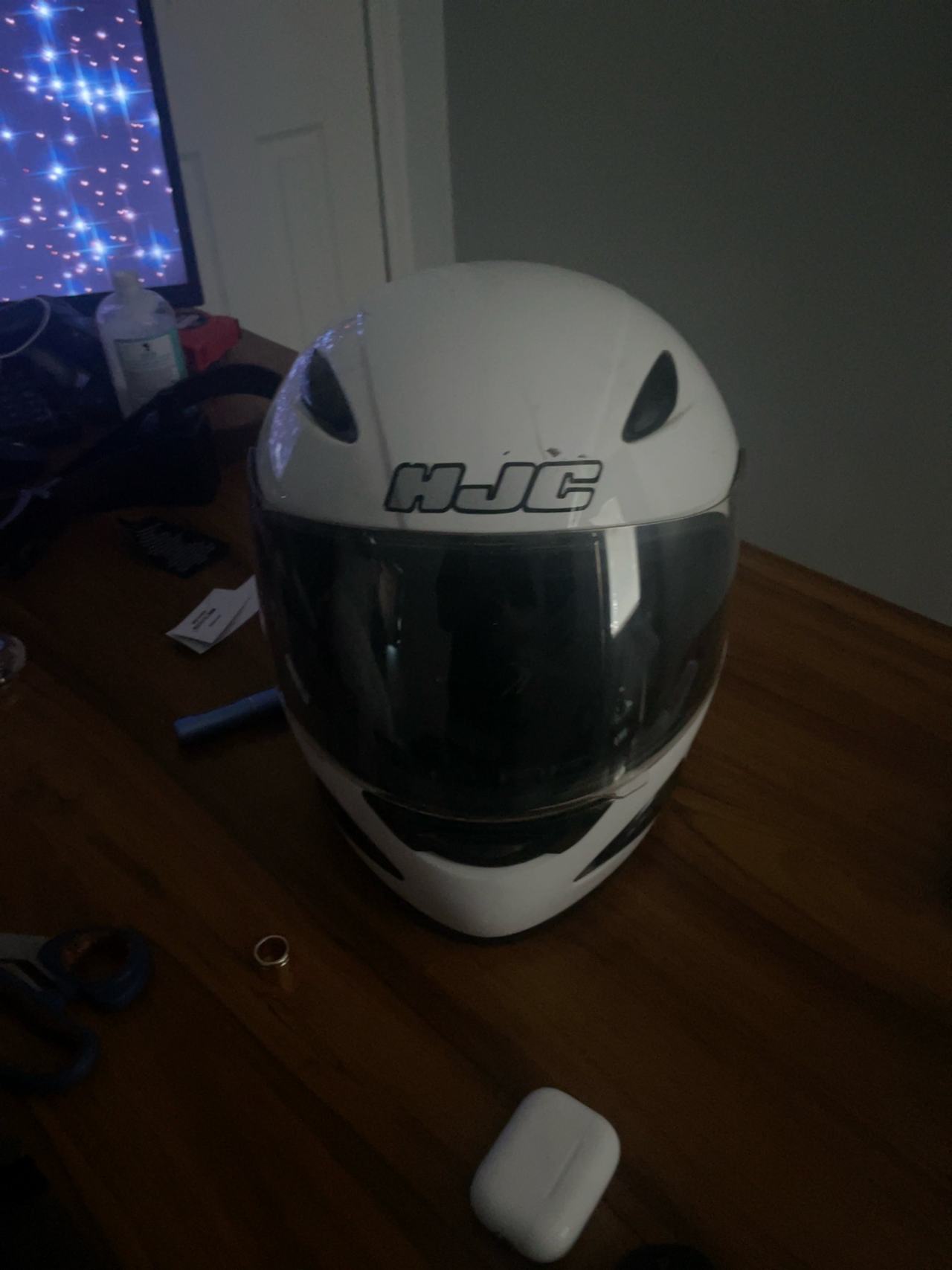 HJC CL-14Y White Full-Face Motorcycle Helmet
