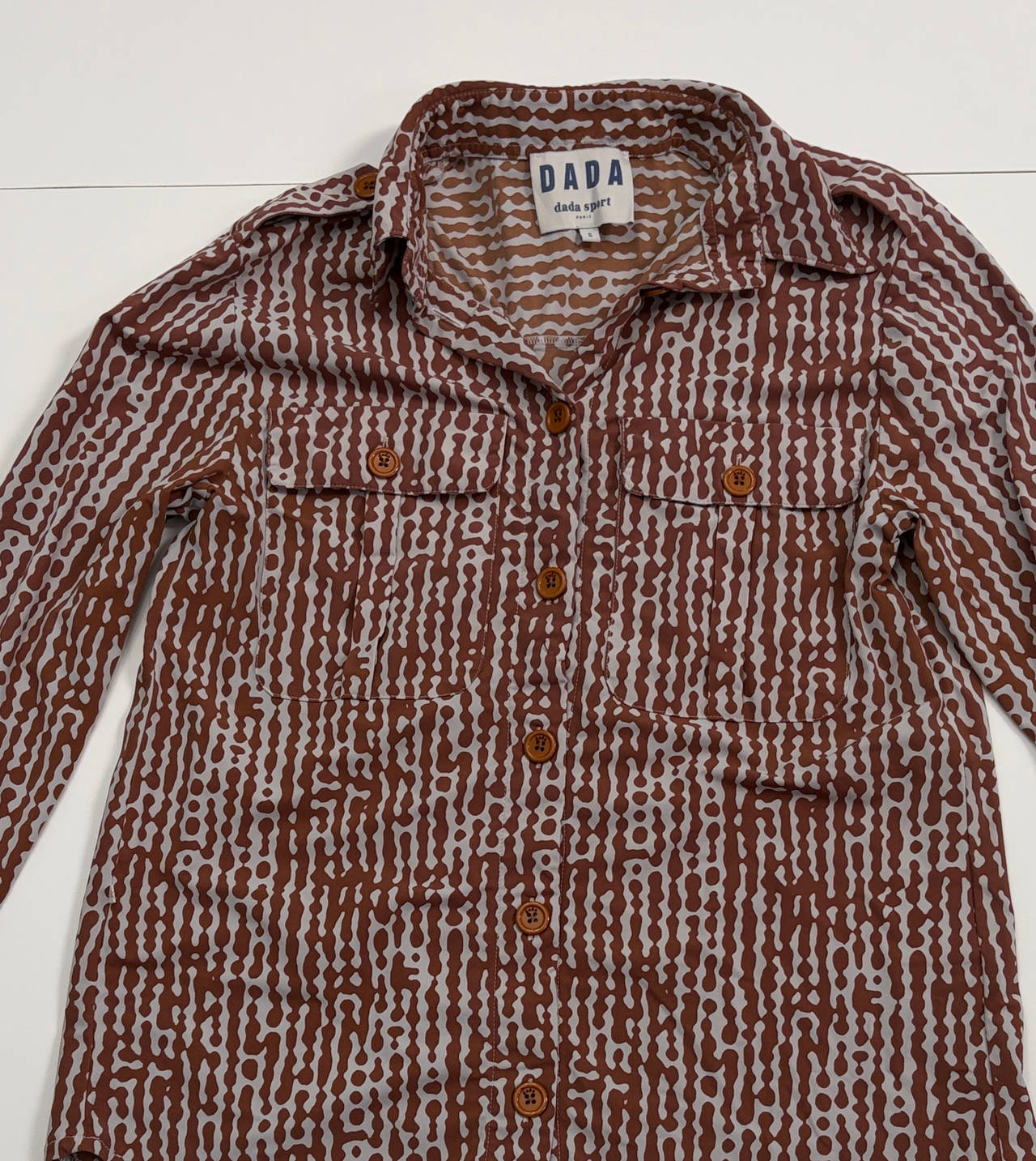 Dada Sport Patterned Button Down Shirt