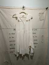 Anthropologie Akimi + Kin Desert Dazed Mini Dress Ivory: S - Image 1