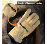 FEISHDEK Kids Size XL Leather Gardening Gloves, Toddler Work Gloves 8-12 Years - Image 2