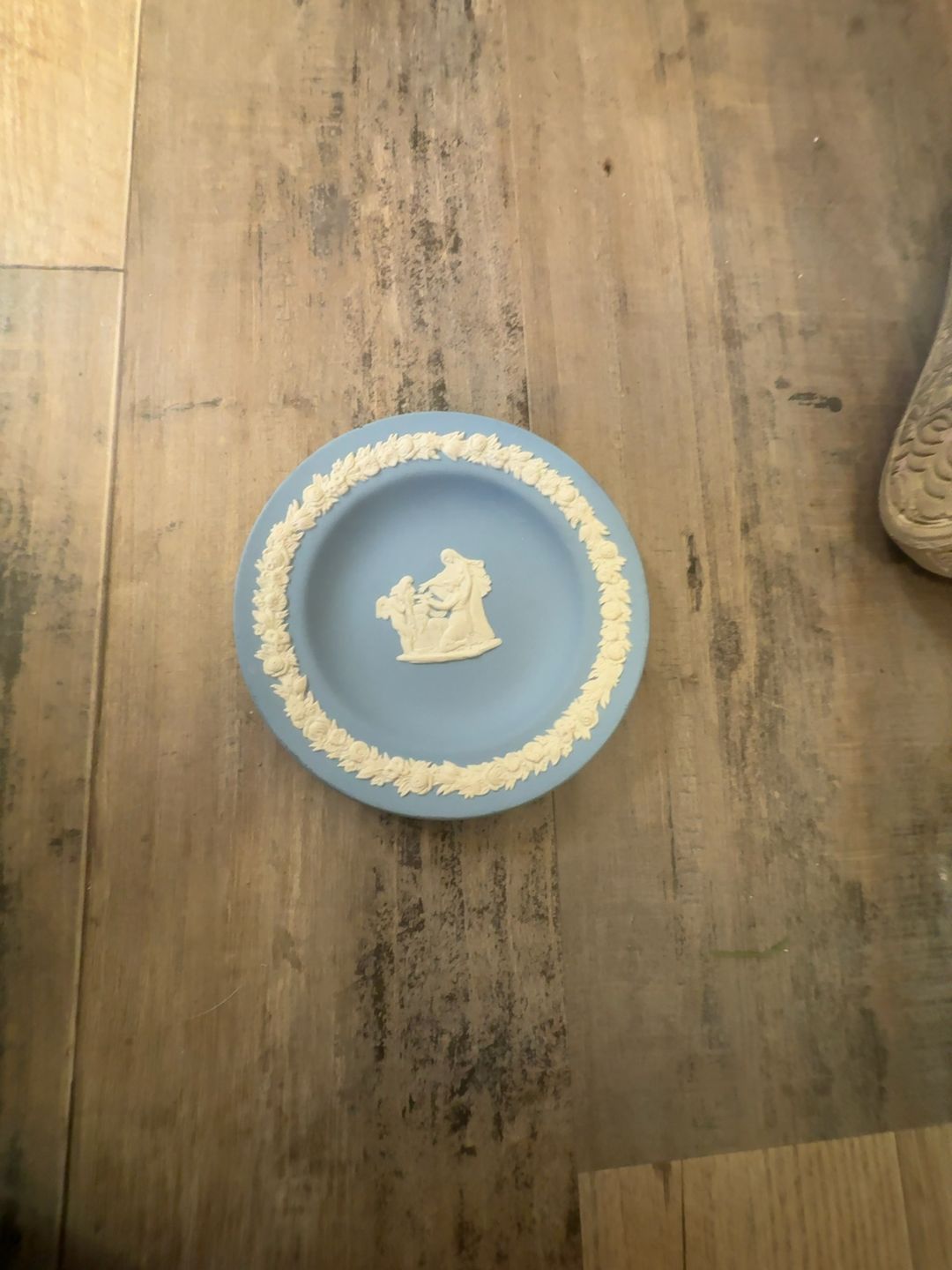 Wedgwood Blue Jasperware Trinket Dish