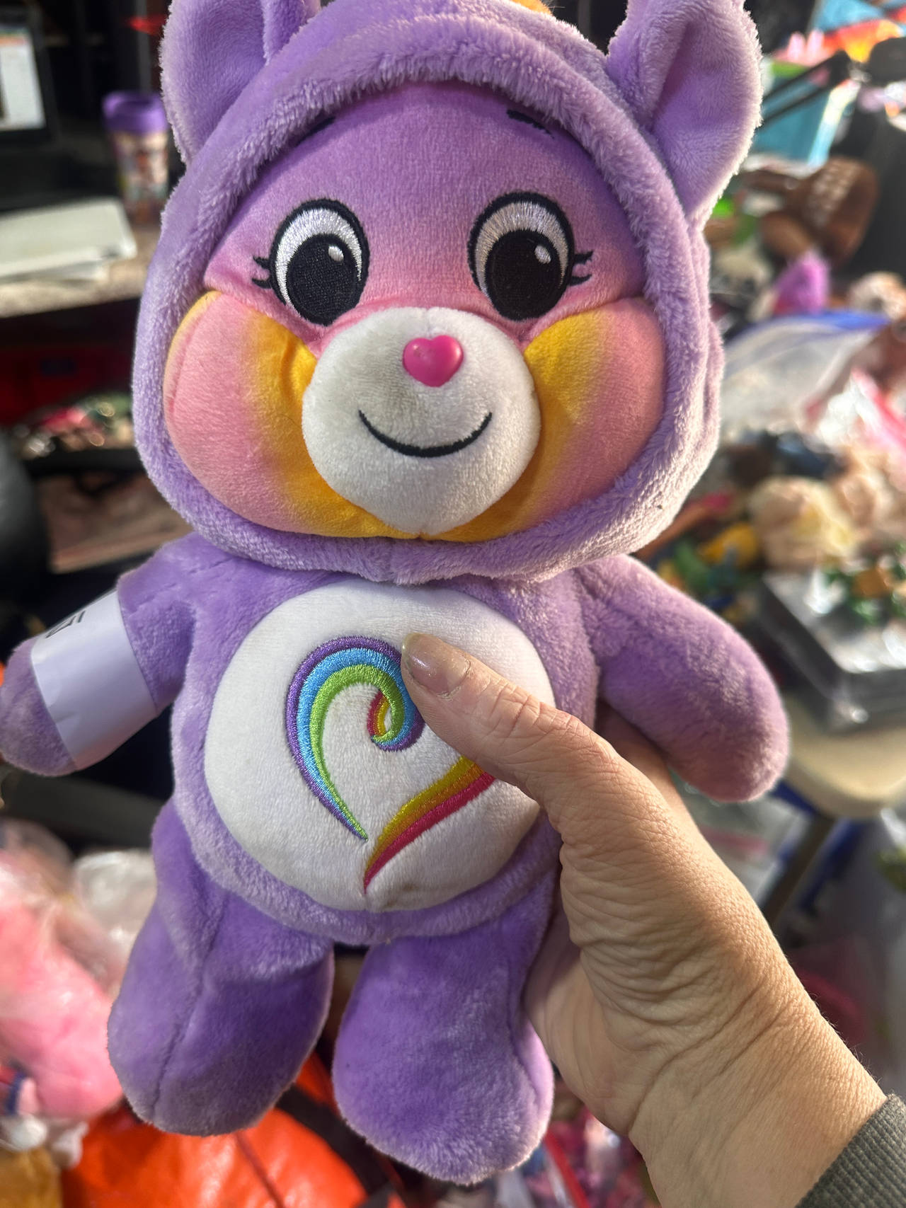 Care Bears TOGETHERNESS Bear Rainbow Unicorn outfit retro Plush. 295