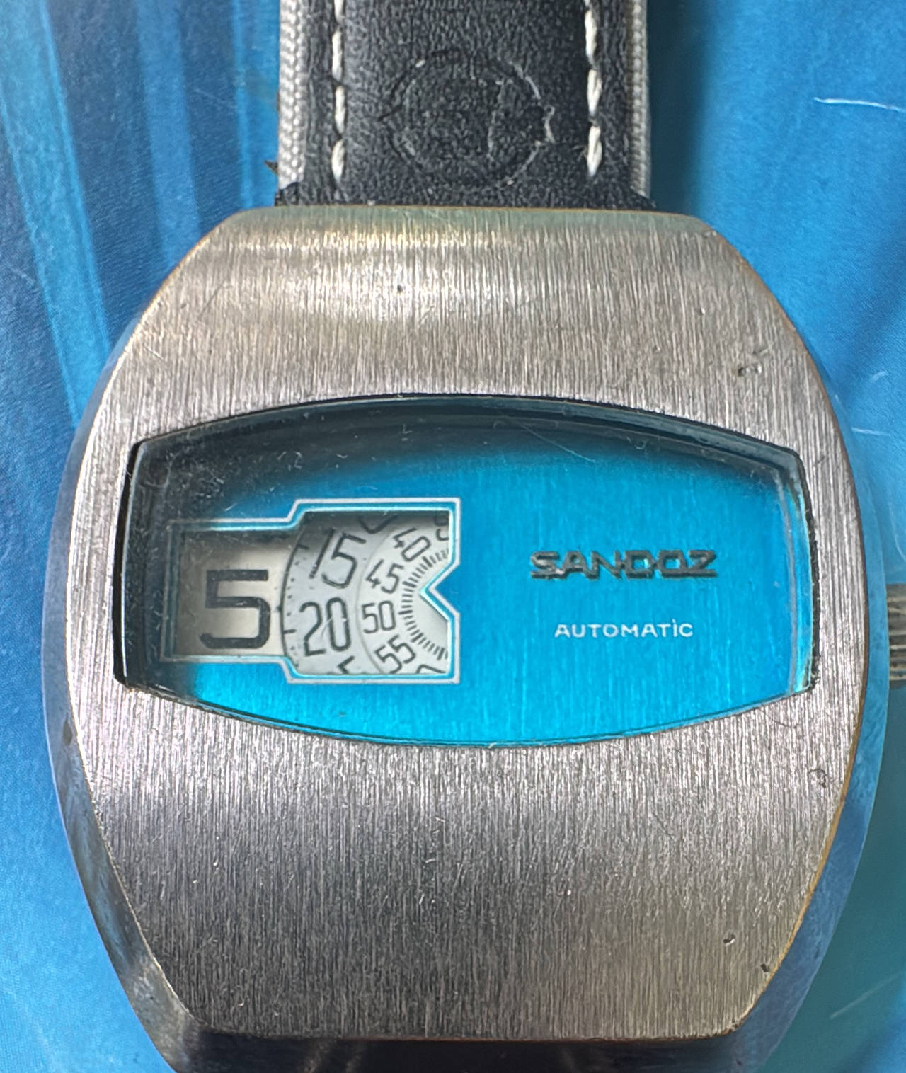 Sandoz Vintage Automatic Jump Hour Watch