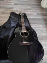 Ovation Celebrity Standard Mid-Depth Acoustic-Electric Guitar - Black & Case - Image 2