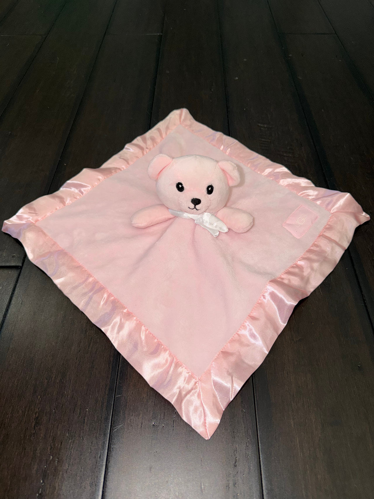 UGG Pink Bear Security Blanket Lovey