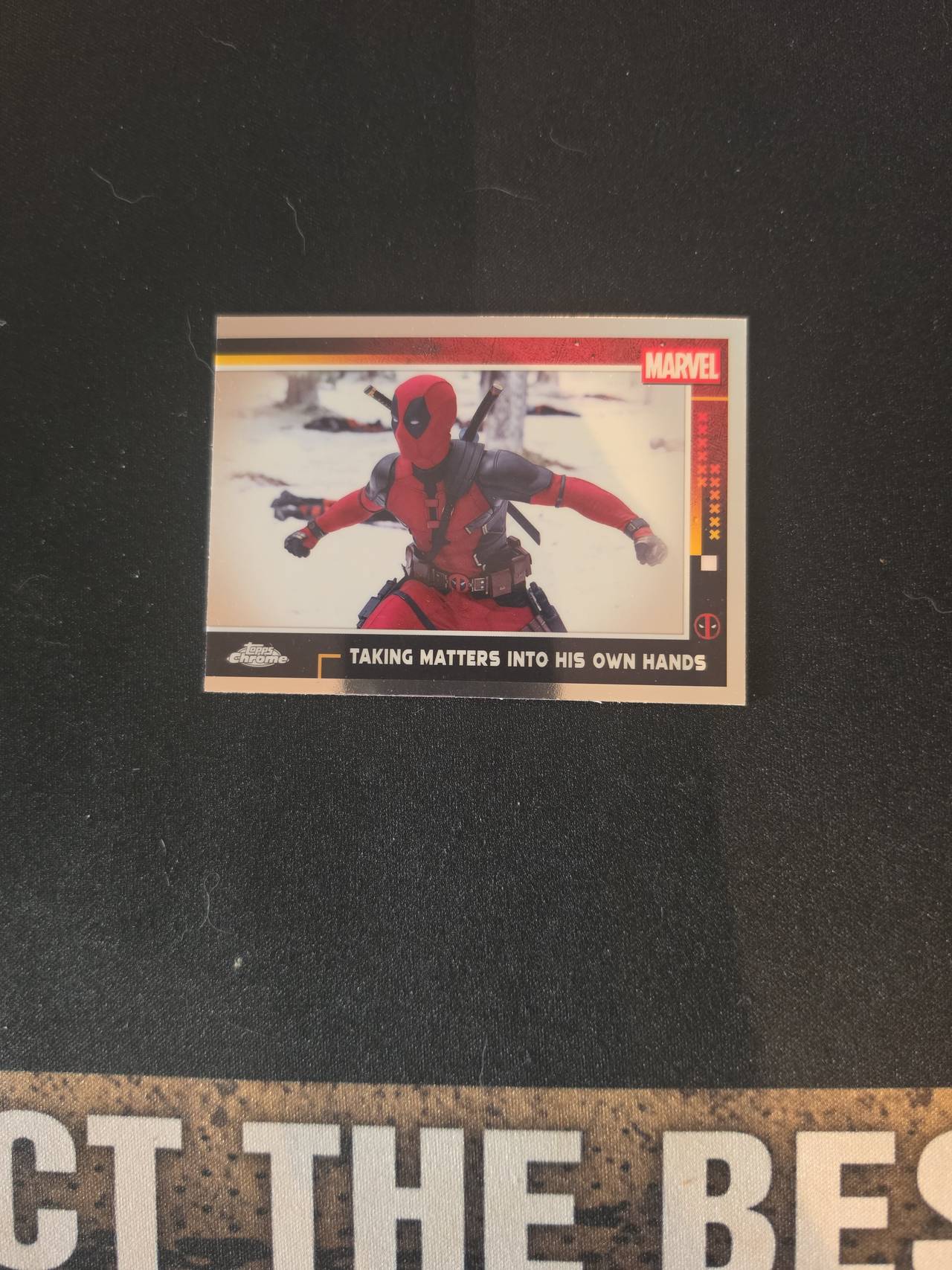 2024 Topps Chrome Marvel Deadpool #100 Taking Matters Into His Own Hands