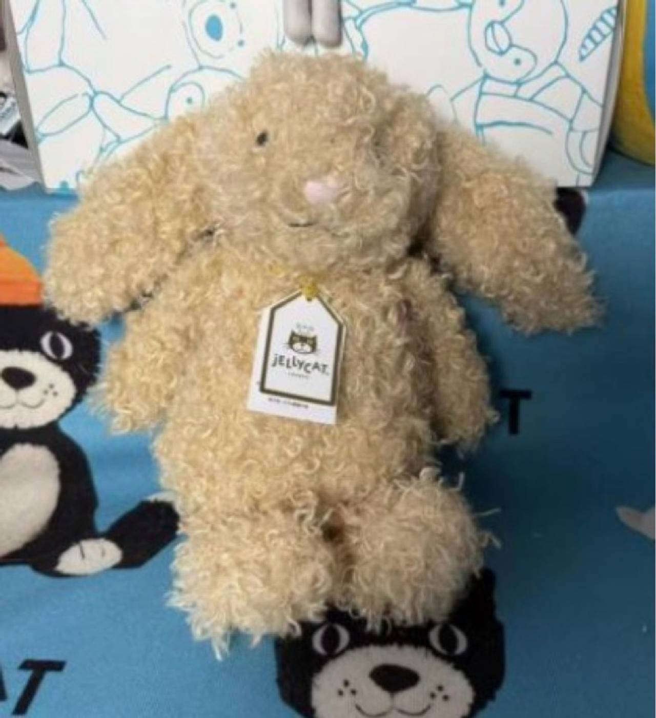 Jellycat Bashful Luxe Curly Bunny Medium