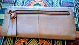 B. Makowsky Leather Flap Wallet with Glove Tanned Leather - Image 1