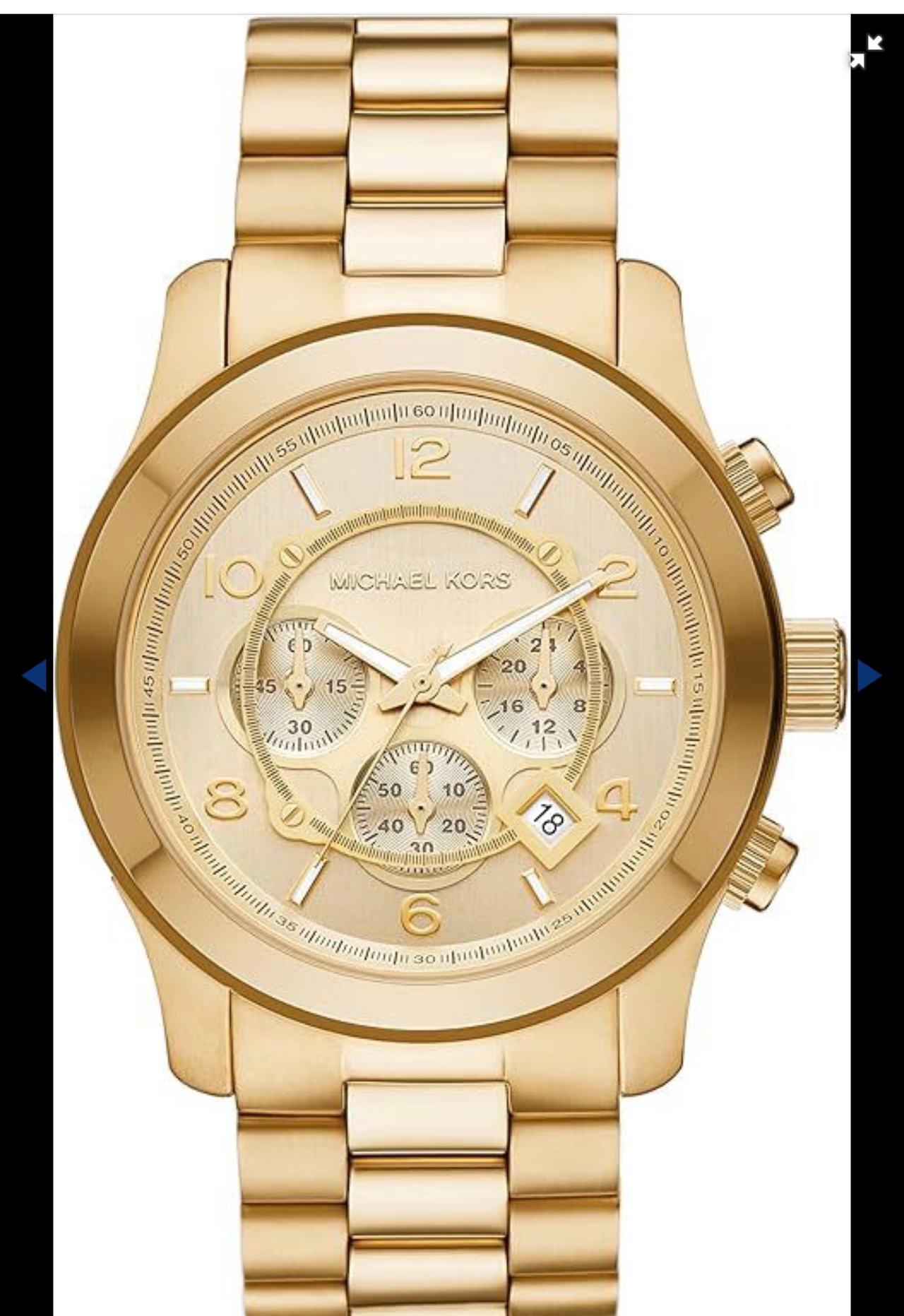 Michael Kors Dylan Chronograph Gold-Tone Watch MK8184