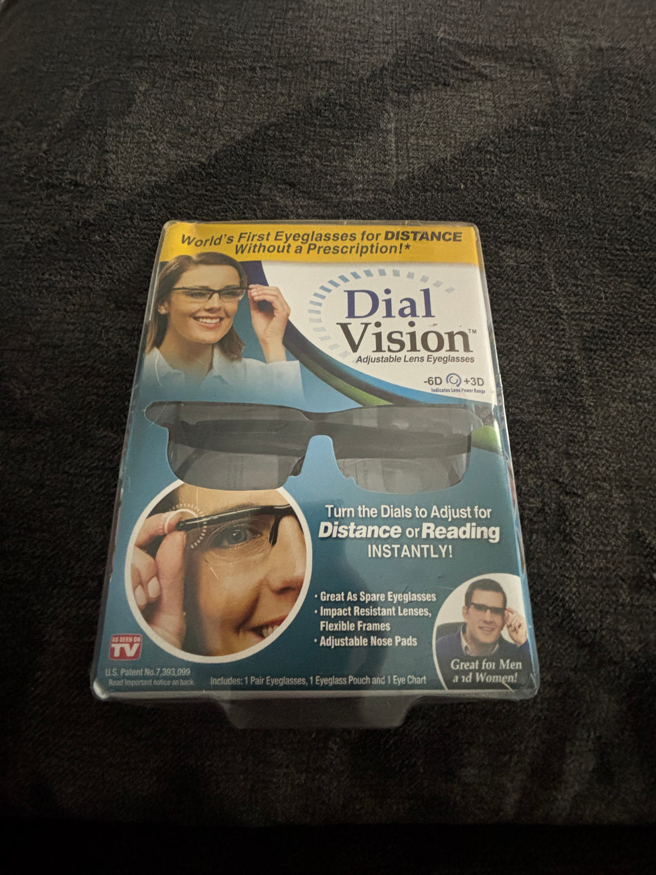 Dial Vision Adjustable Lens Eyeglasses New in box