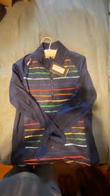 RLX Ralph Lauren Women's Striped UV Protection Quarter-Zip Pullover - Image 3
