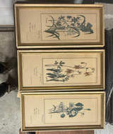Ray Harm Framed Wildflower Prints Set of 3 - Image 1