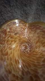 Murano Tortoise Shell Art Glass Bowl - Image 3