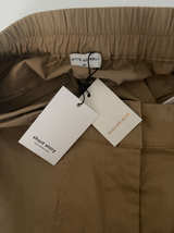 Petite Assembly Tan Elastic Back Shorts NWT Gold Buttons - Image 1